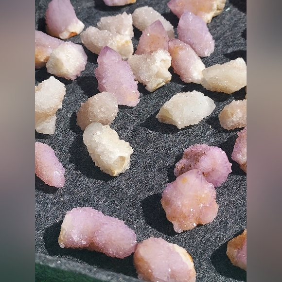 LOT! Spirit CrystalsyPineapple Quartz Crystals Purple Amethyst Quartz Crystals - Picture 1 of 16